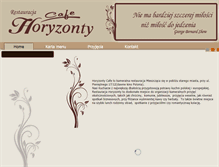 Tablet Screenshot of horyzontycafe.pl